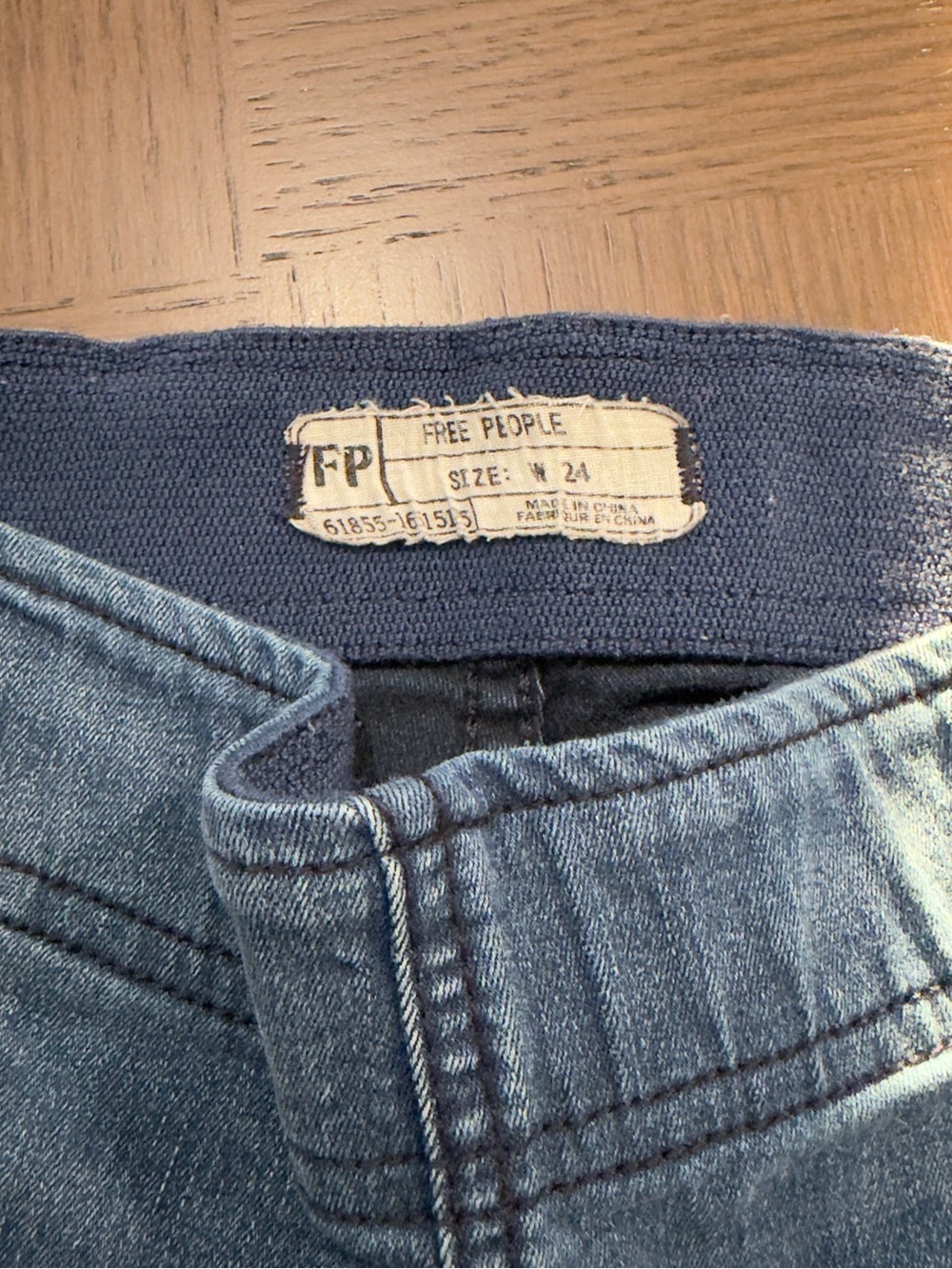 Free People We The Free Just Float On Flare Jeans 24 Bell Bottom Blue sku 34 - Picture 9 of 12